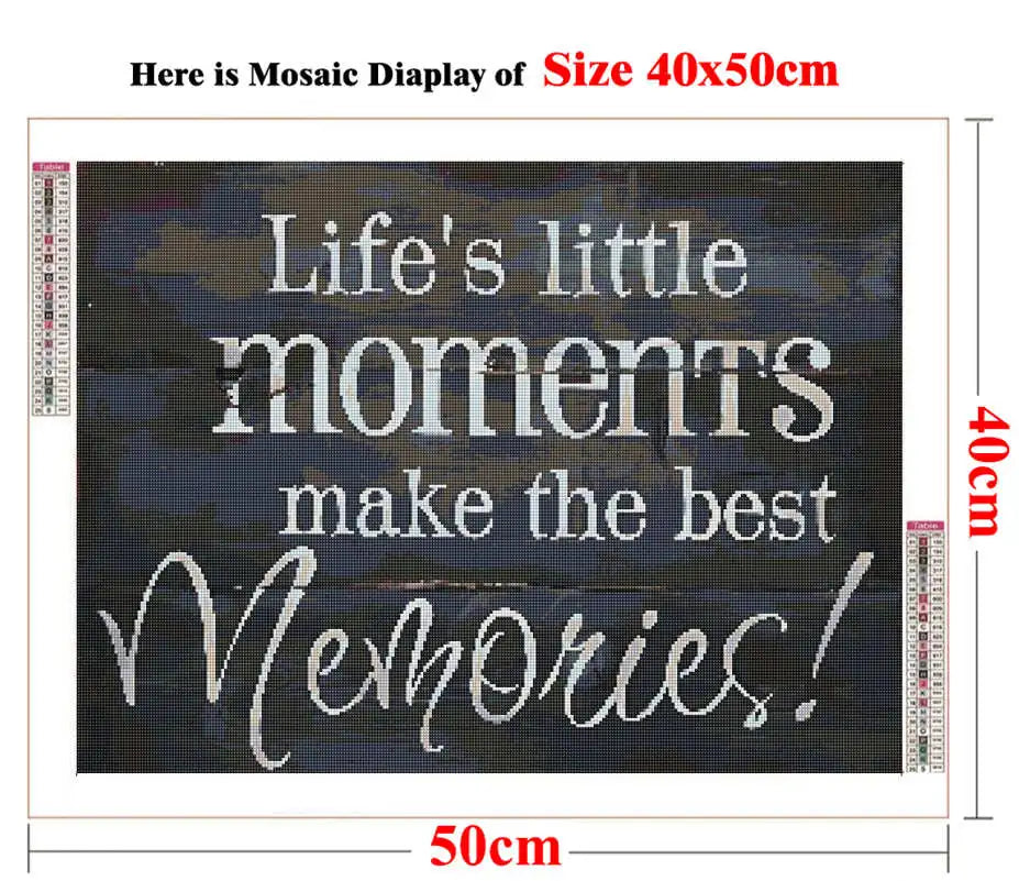Inspirational/Motivational/Quote/Phrases Diamond Painting Kits Full Drill DIY Square/Round Drills