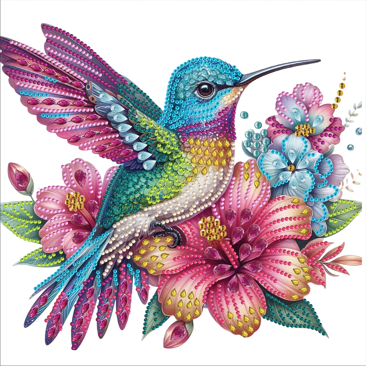 PhotoCustom Special Shape Diamond Painting Kits for Adults Special Shaped Crystal Rhinestones Diamond Art Painting for Home