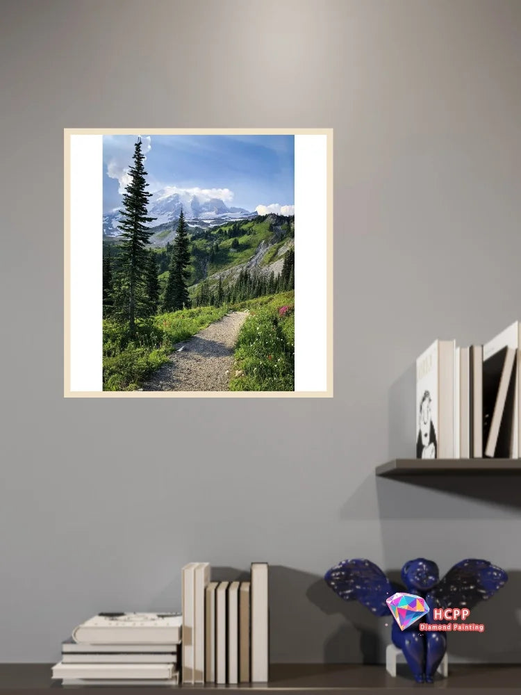 Natural Scenery Mosaic Square Round Painting Diamond Art Cross Stitch Kit Lakes Mountains Trees Flowers DIY 5D Decoration Gift