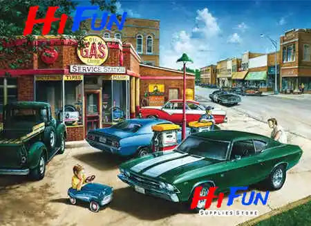 Vintage Classic Cars Diamond Painting, Square / Round Drill Diamond Art Kits, Automotive Art