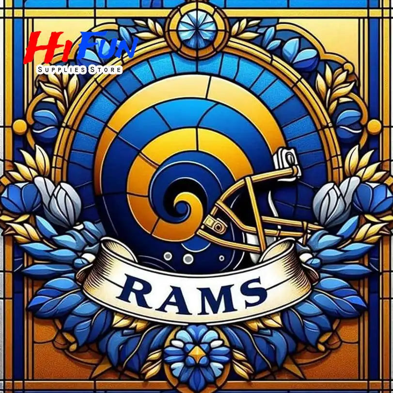 Full Drill Diamond Painting American Traditional Style Football Helmets For Sports Fans Full Square / Round Drill