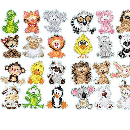 24PCS Diamond Mosaic Sticker Diamond Painting DIY