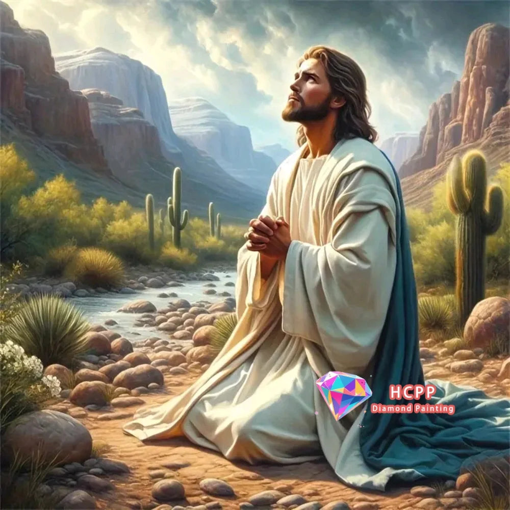 Portrait Jesus Diamond Painting Kit Square or Round Diamond 5D DIY