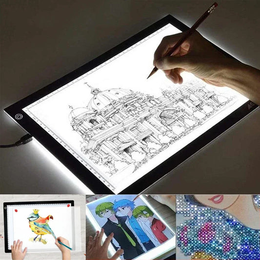 A4/A3 Drawing Tablet Wacom Digital Graphic Tablet LED Diamond Painting Light Pad Board, Portable Board