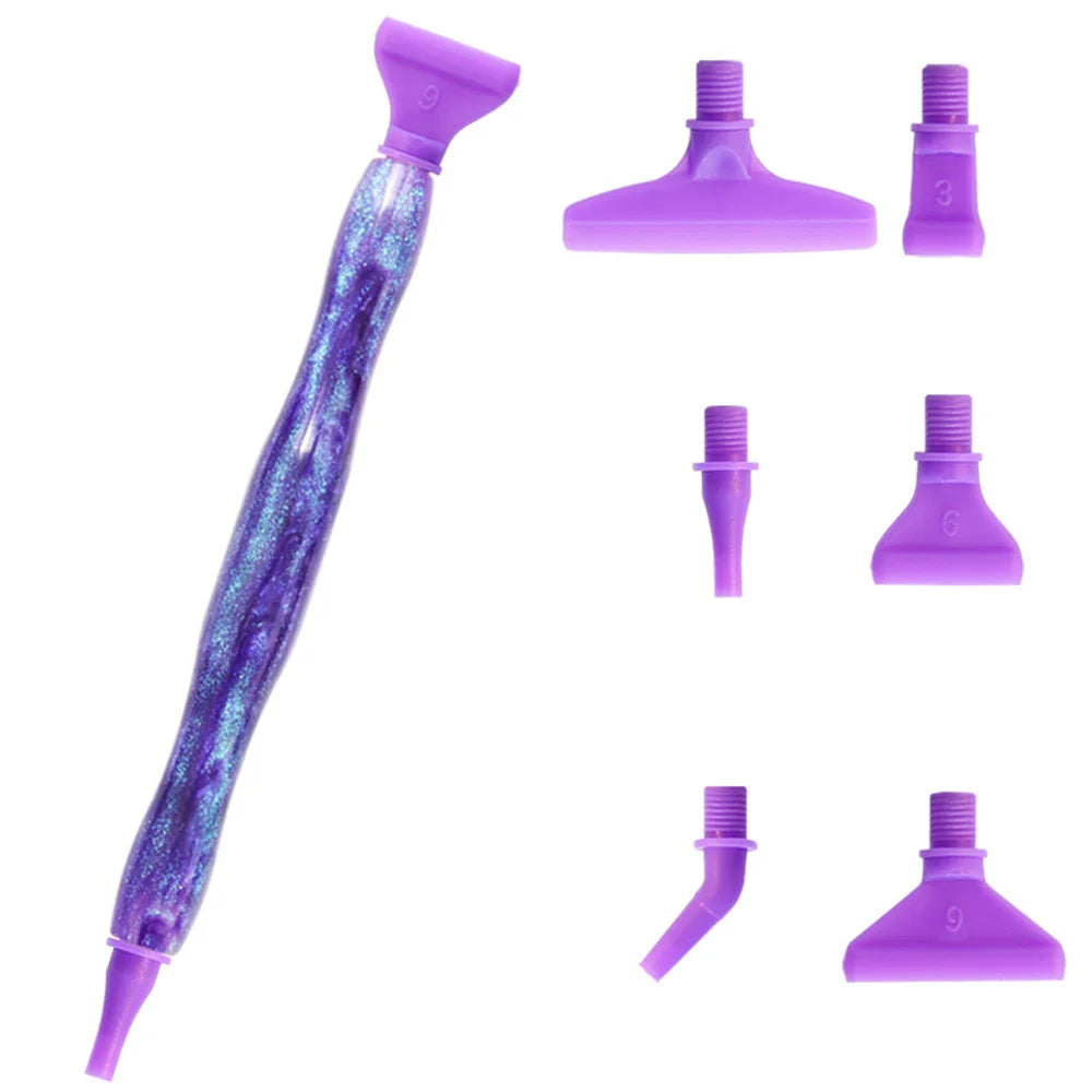 5D Resin Diamond Painting Pen Thread Metal Replacement Pen Heads Point Drill Pens With Glue Clay DIY Art Crafts Diamond Painting