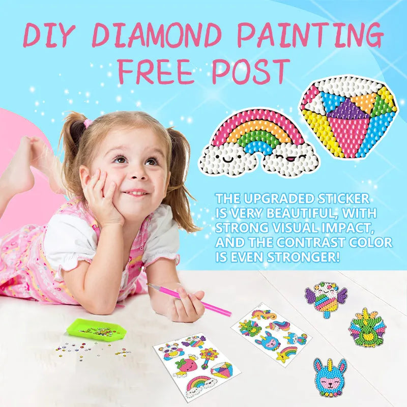 Diamond Sticker DIY Diamonds Art Diamonds Painting Stickers Cute Cartoon Pattern