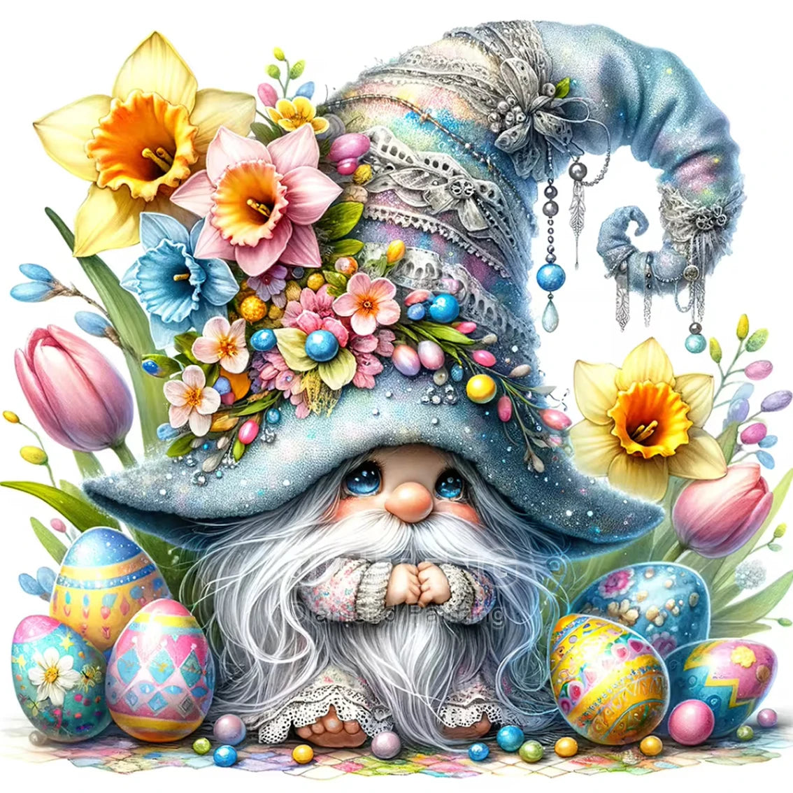 DIY Christmas Diamond Painting Gnome Full Diamond Mosaic Cartoon Elf Cross Stitch Set Art Festival Home Decoration Gift