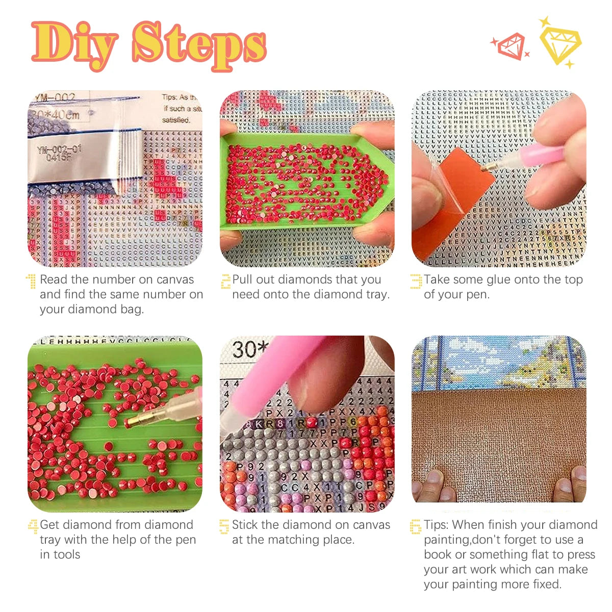 Diamond Painting, Pretty Elf DIY Square / Round