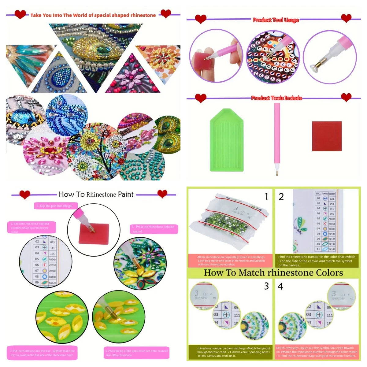 1pc DIY Diamond Painting Christmas Table Decoration