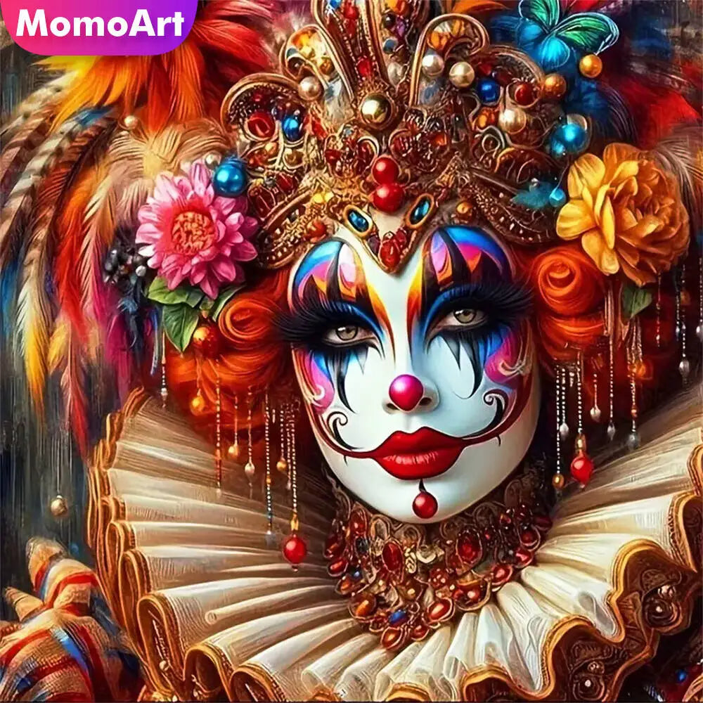 Momoart DIY Diamond Mosaic Joker Portrait Full Square / Round Drill
