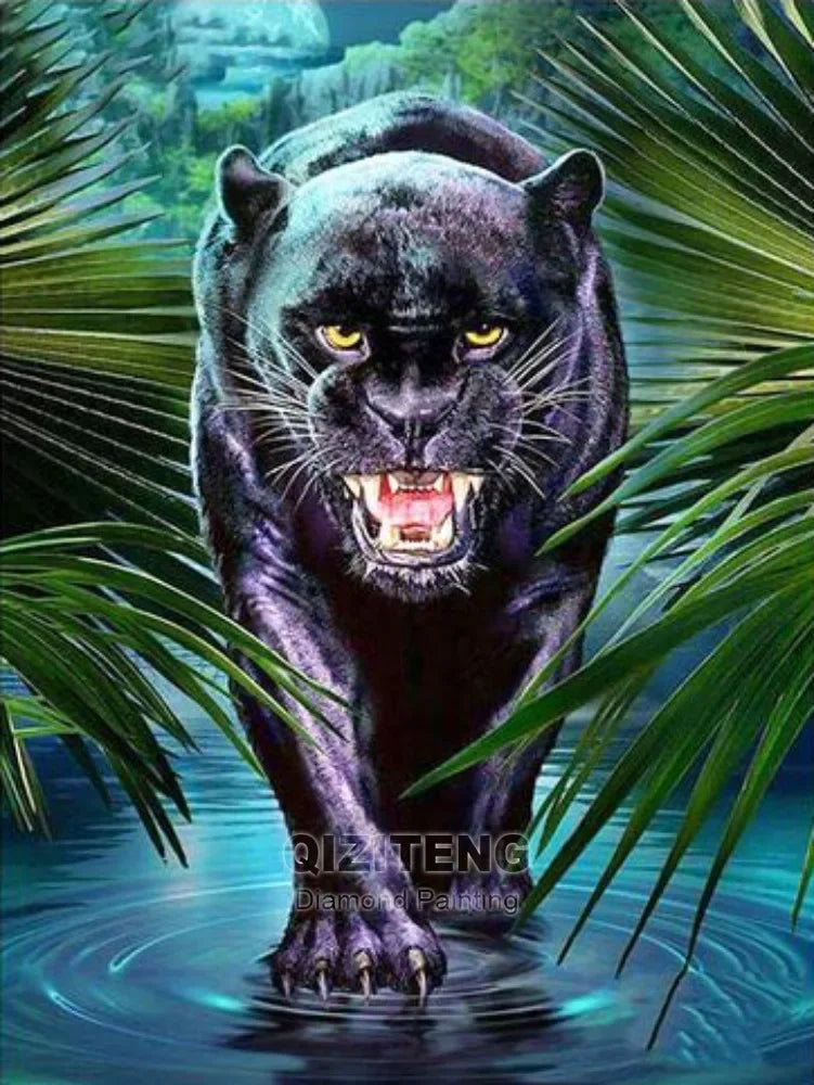 5D DIY Diamond Painting Tiger / Cheetah Full Square / Round Drill