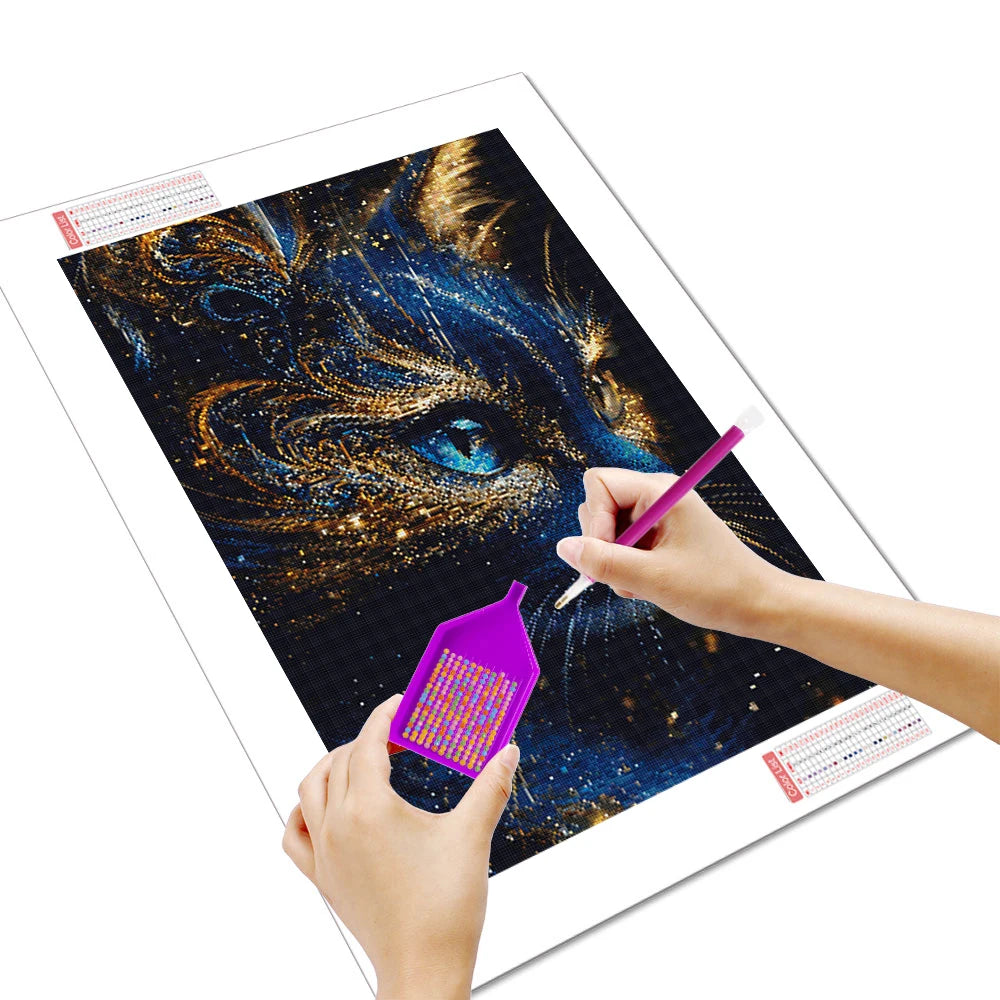 Huacan Diamond Painting Cat Diamond Complete Kit Full Square / Round Drill