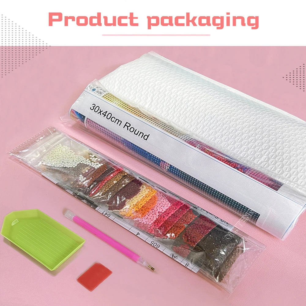 5D DIY Diamond Painting Tiger / Cheetah Full Square / Round Drill