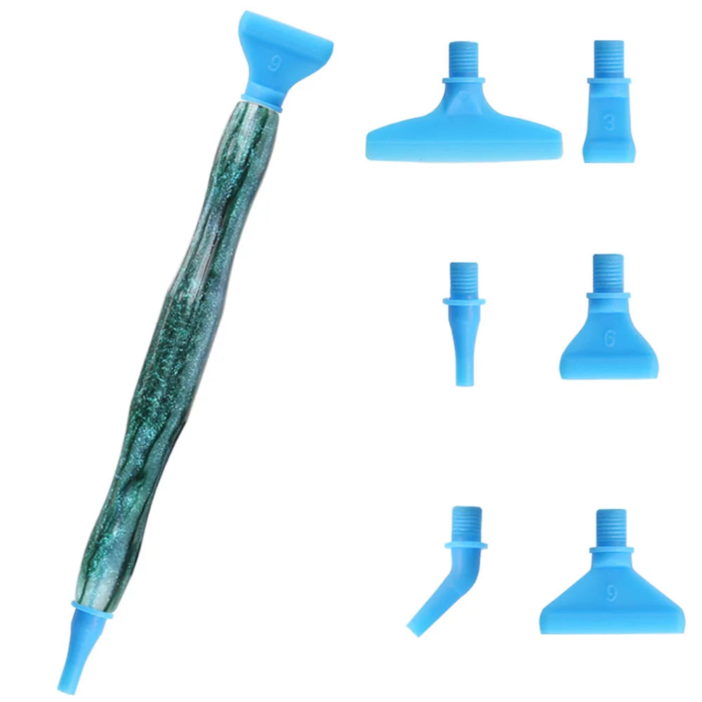 5D Resin Diamond Painting Pen Thread Metal Replacement Pen Heads Point Drill Pens With Glue Clay DIY Art Crafts Diamond Painting
