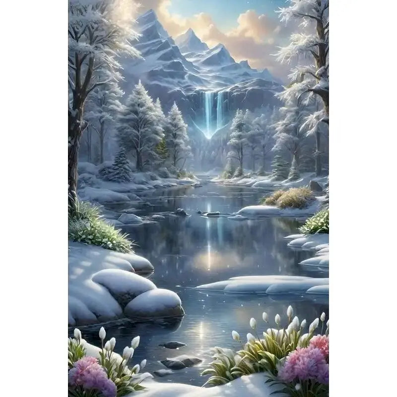 Full Diamond Painting Mosaic Moon 5D DIY Diamond Art Painting Landscape Round Drill