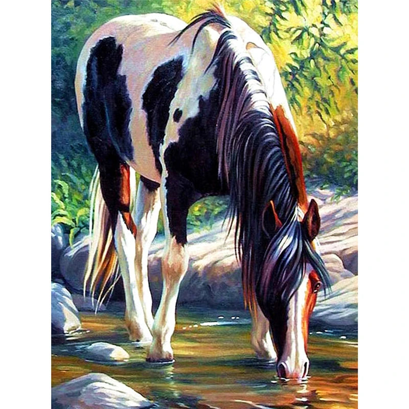 Yumeart DIY Diamonds Painting Horse Mosaic Full Square Drills
