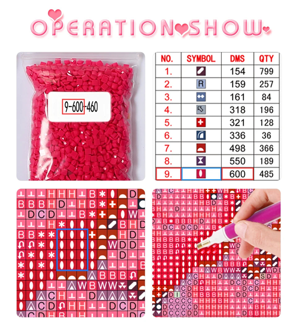Huacan Full Diamond Ship Moon Sea Landscape DIY Full Square / Round Drill
