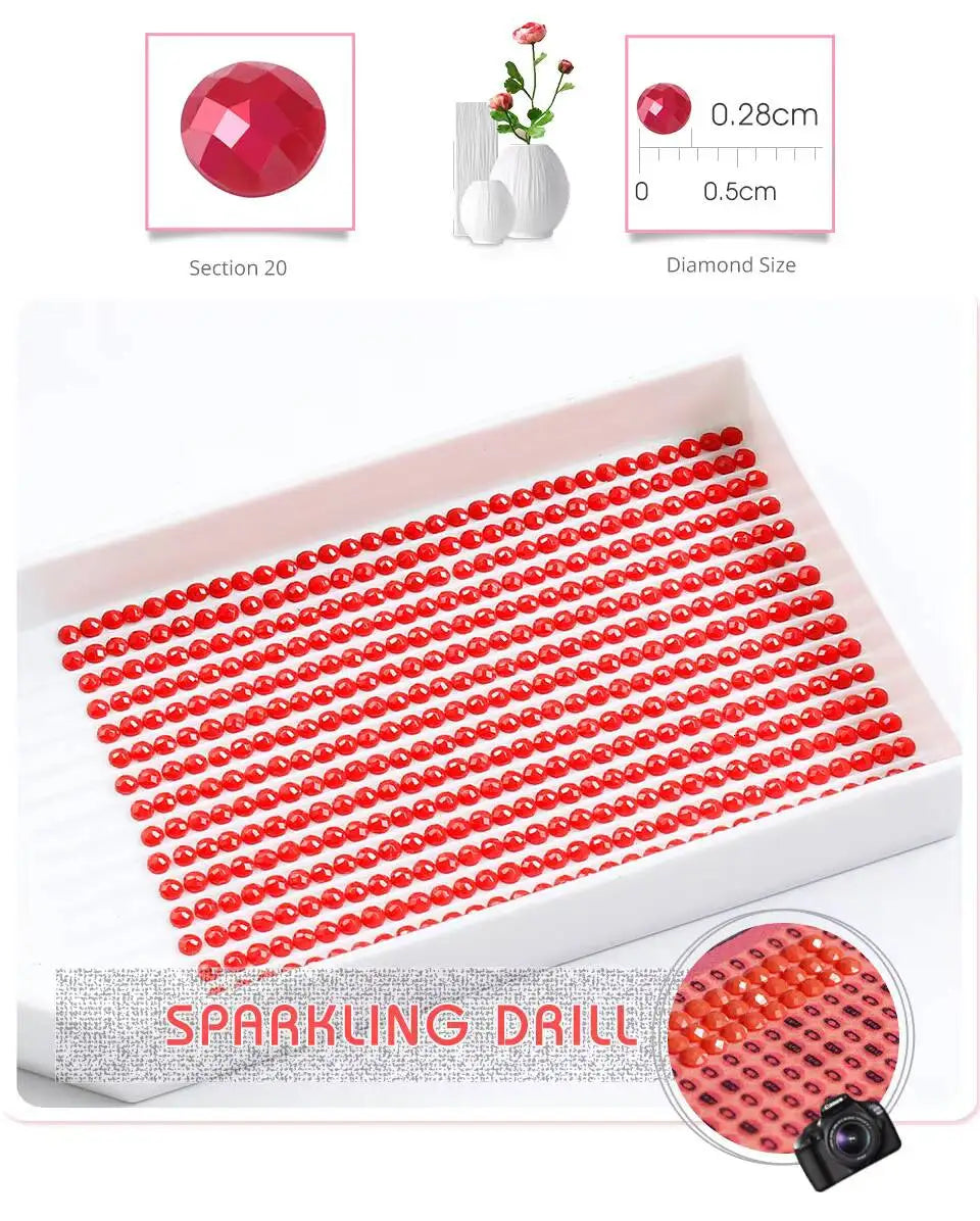 Huacan DIY Diamond Painting Library Landscape Full Square / Round Drills