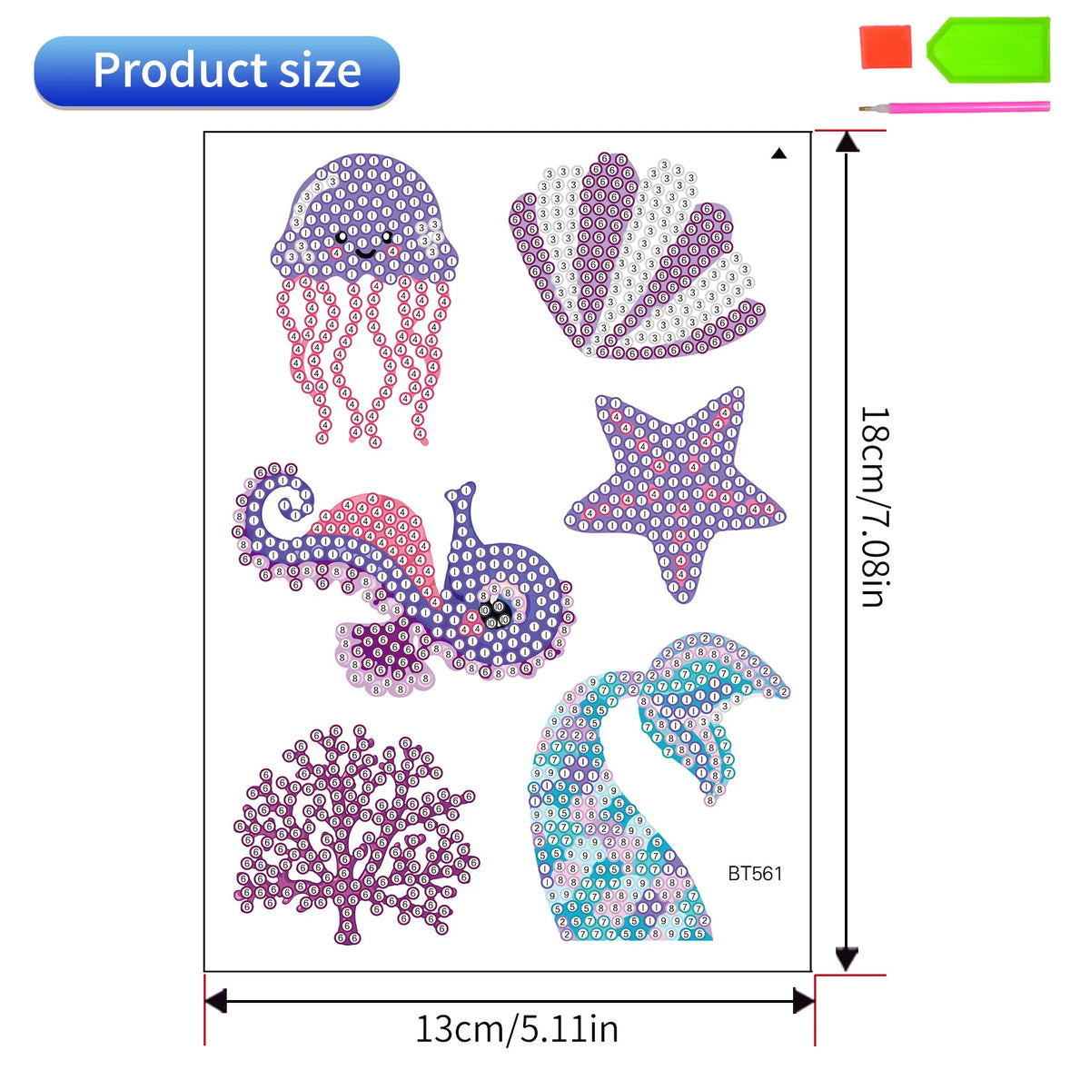 Small Diamonds Sticker Pattern Diamond Sticker DIY Diamonds Art Diamonds Painting Stickers Cute Carto ...
