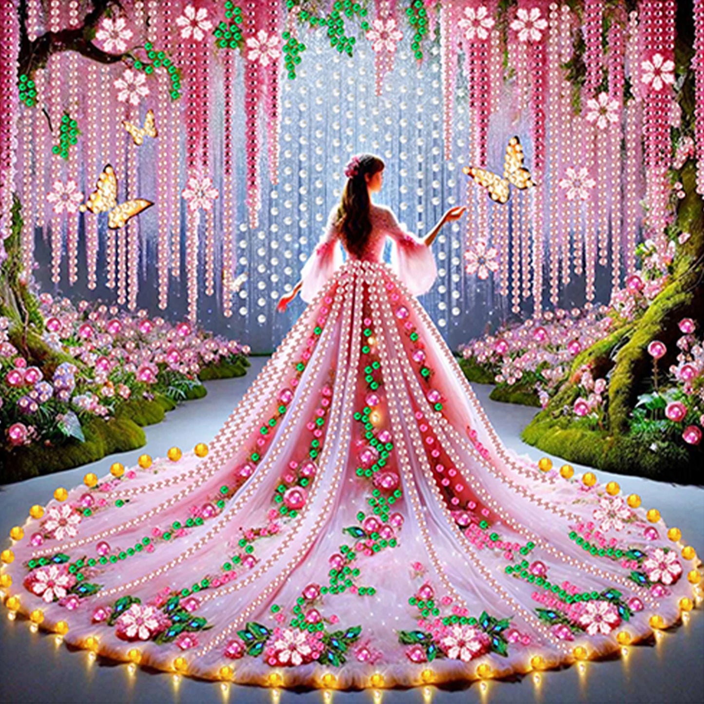 Beauty Diamond Art DIY Gem Art Diamond Painting Kits Crystal Rhinestones Diamond Painting 30x30cm