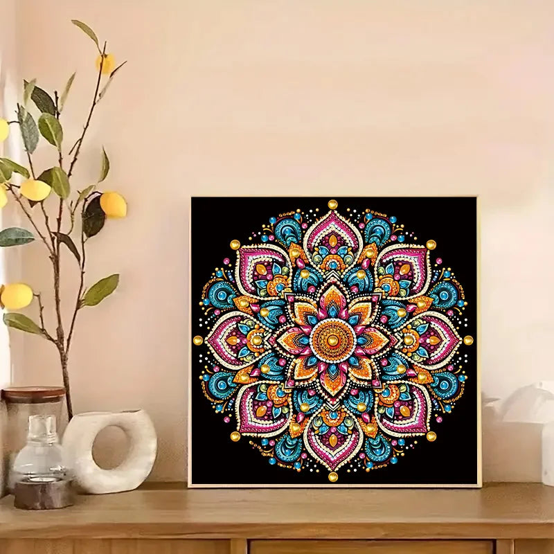 5D DIY Diamond Painting Flower Kit Mandala Flower Decoration DIY Alien Diamond Mosaic Art Gift Crafts Wall Home Decoration