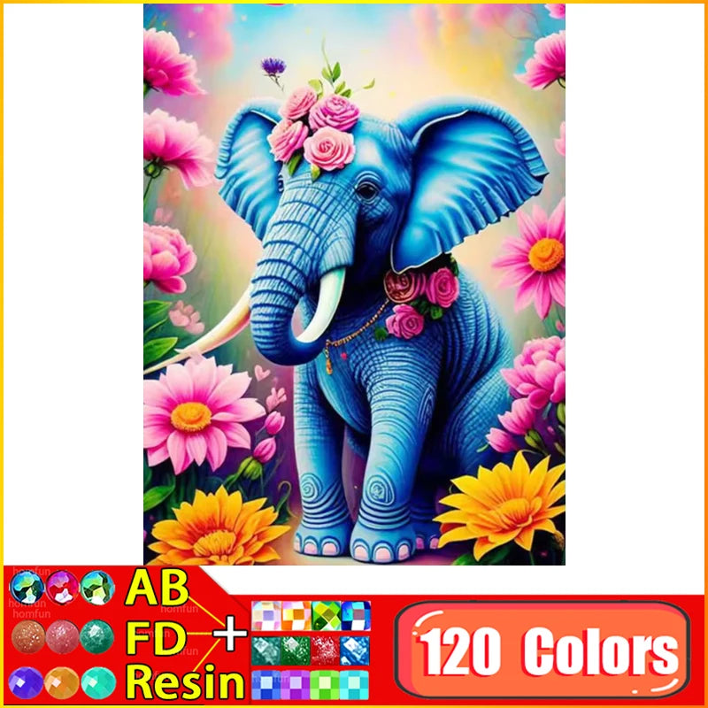 DIY Diamond Painting Kit "Animals" 5D Square/Round Drills