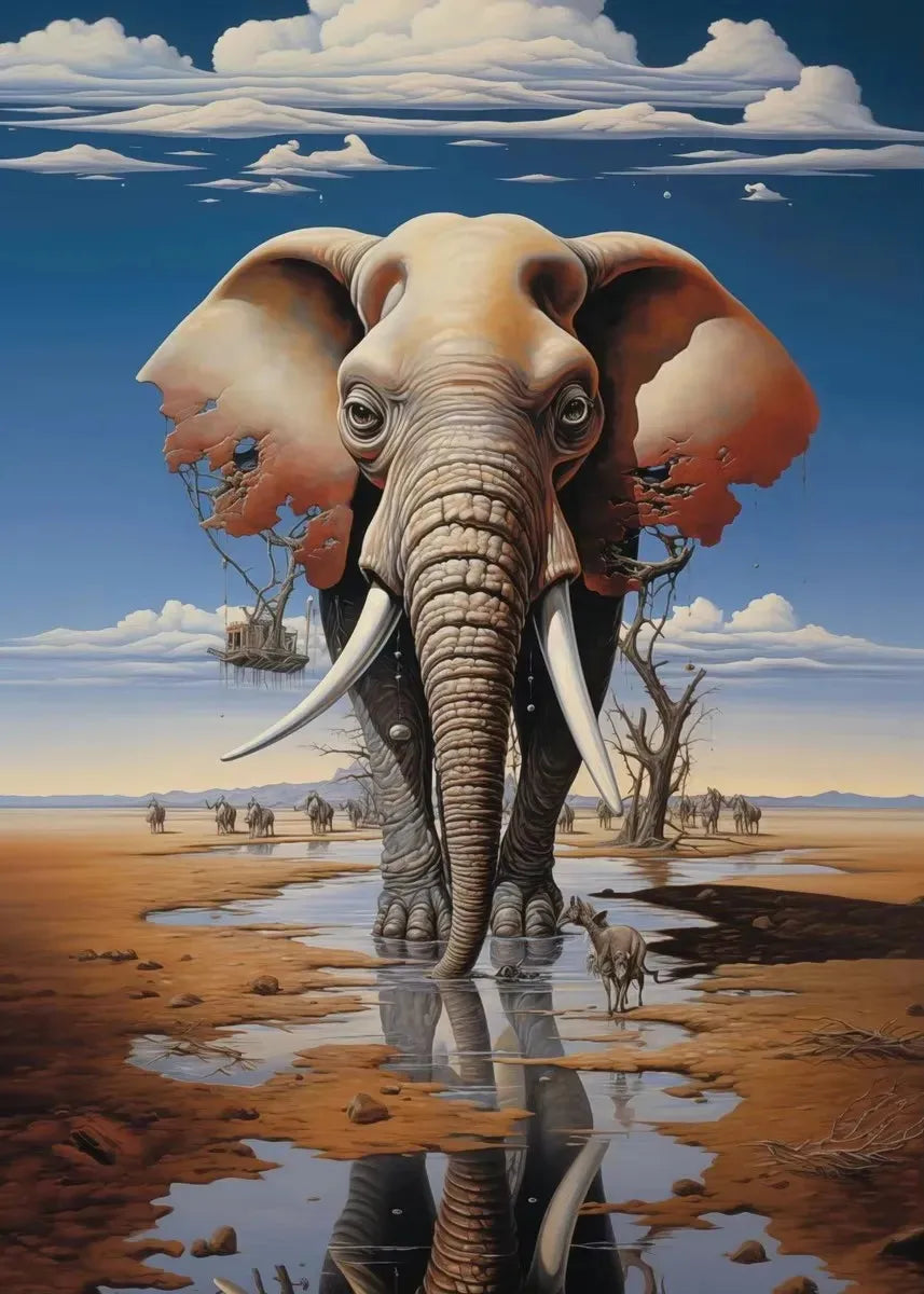 Surrealism Wall Art Salvador Dali Painting Print Famous Artwork Poster Diamond Painting Full Square / Round Drill