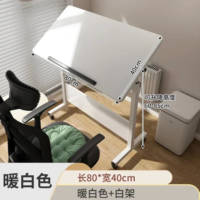 Foldable Lifting Puzzle Table Painting Special Work Table Bed Side Mobile Laptop Table Furniture Home Student Writing Desk