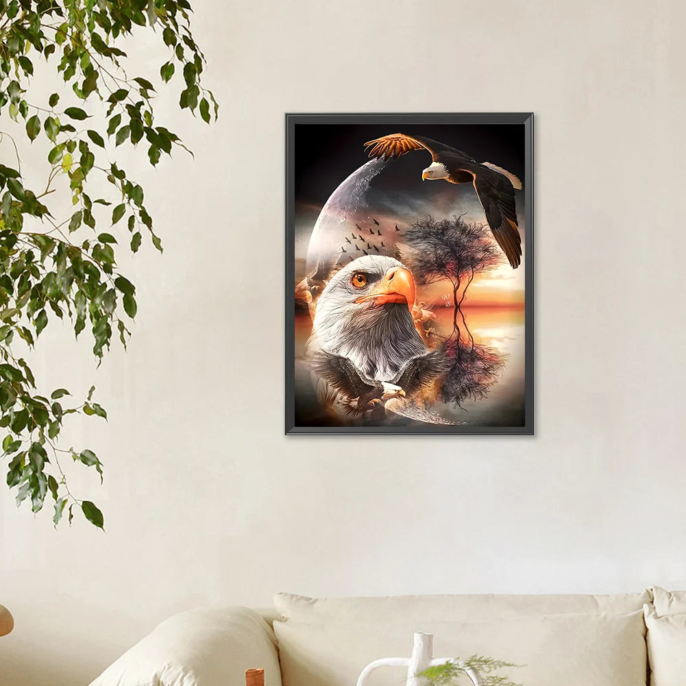 5D DIY Full Round Drill Diamond Painting Eagle Kit 30x40cm