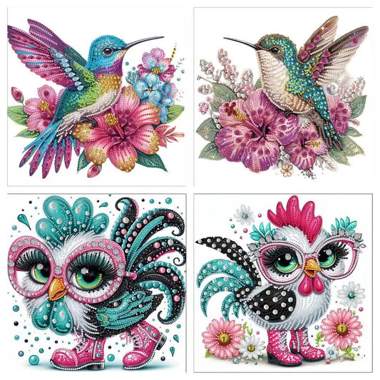 PhotoCustom Special Shape Diamond Painting Kits for Adults Special Shaped Crystal Rhinestones Diamond Art Painting for Home
