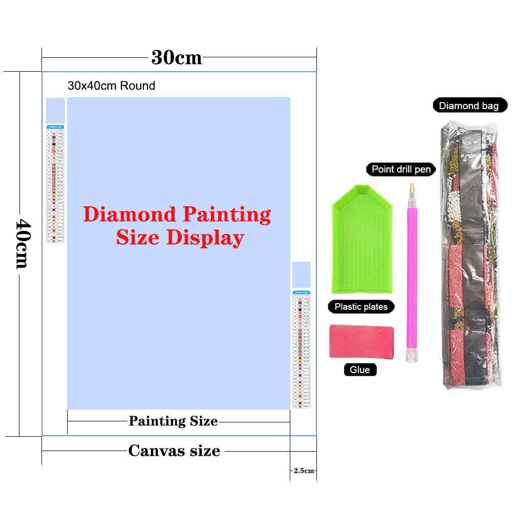 5D DIY Diamond Painting Tiger / Cheetah Full Square / Round Drill