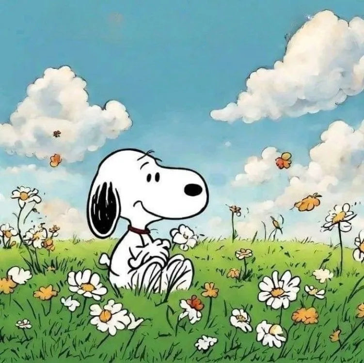 Cartoon Comics Snoopy Diamond Painting DIY Full Round Drill