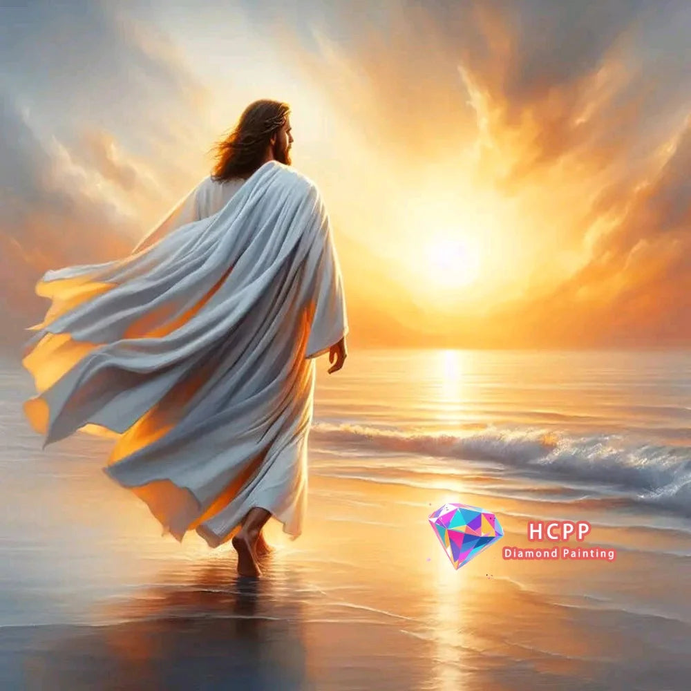Portrait Jesus Diamond Painting Kit Square or Round Diamond 5D DIY