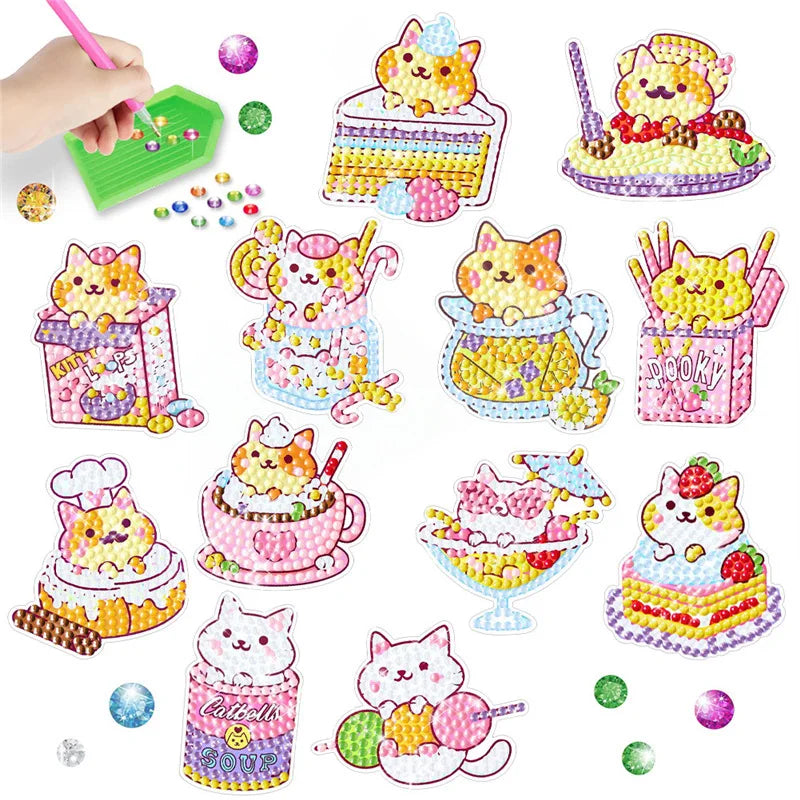 Diamond Sticker DIY Diamonds Art Diamonds Painting Stickers Cute Cartoon Pattern