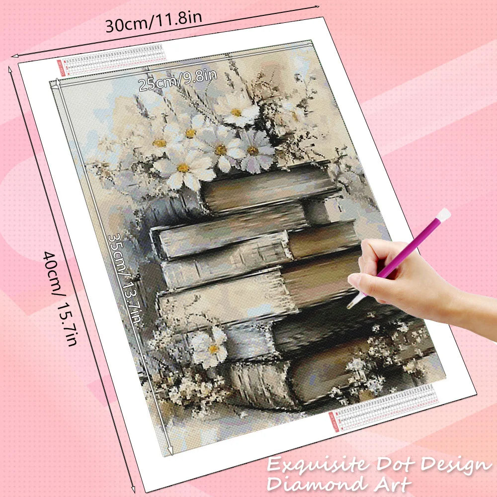 DIY Diamond Mosaic 5D Book Landscape Full Square / Round Painting