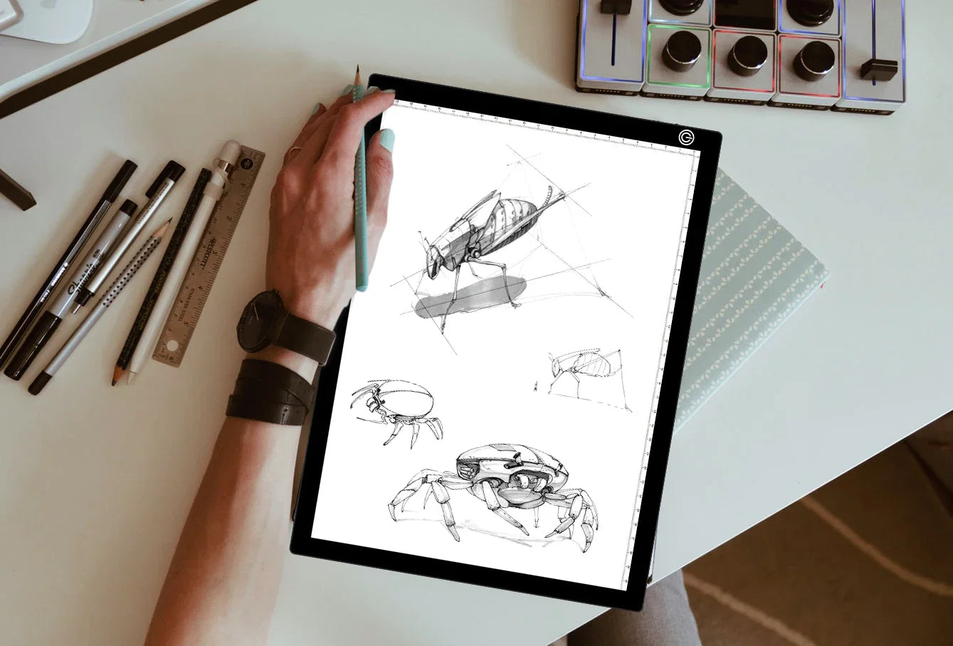 A4/A3 Drawing Tablet Wacom Digital Graphic Tablet LED Diamond Painting Light Pad Board, Portable Board
