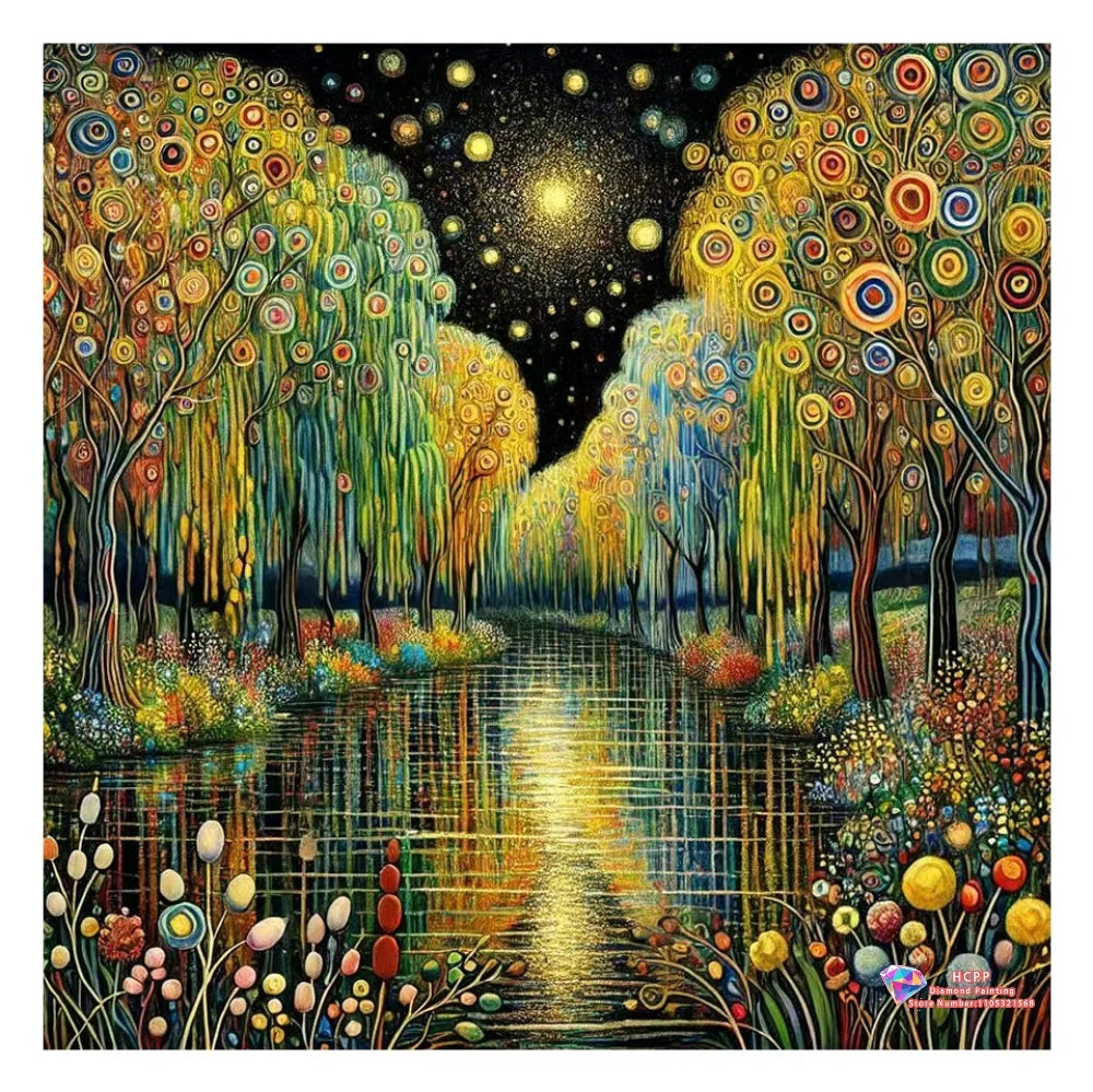 Landscape Flowers Diamond Painting Kit Square / Round Diamond 5D DIY