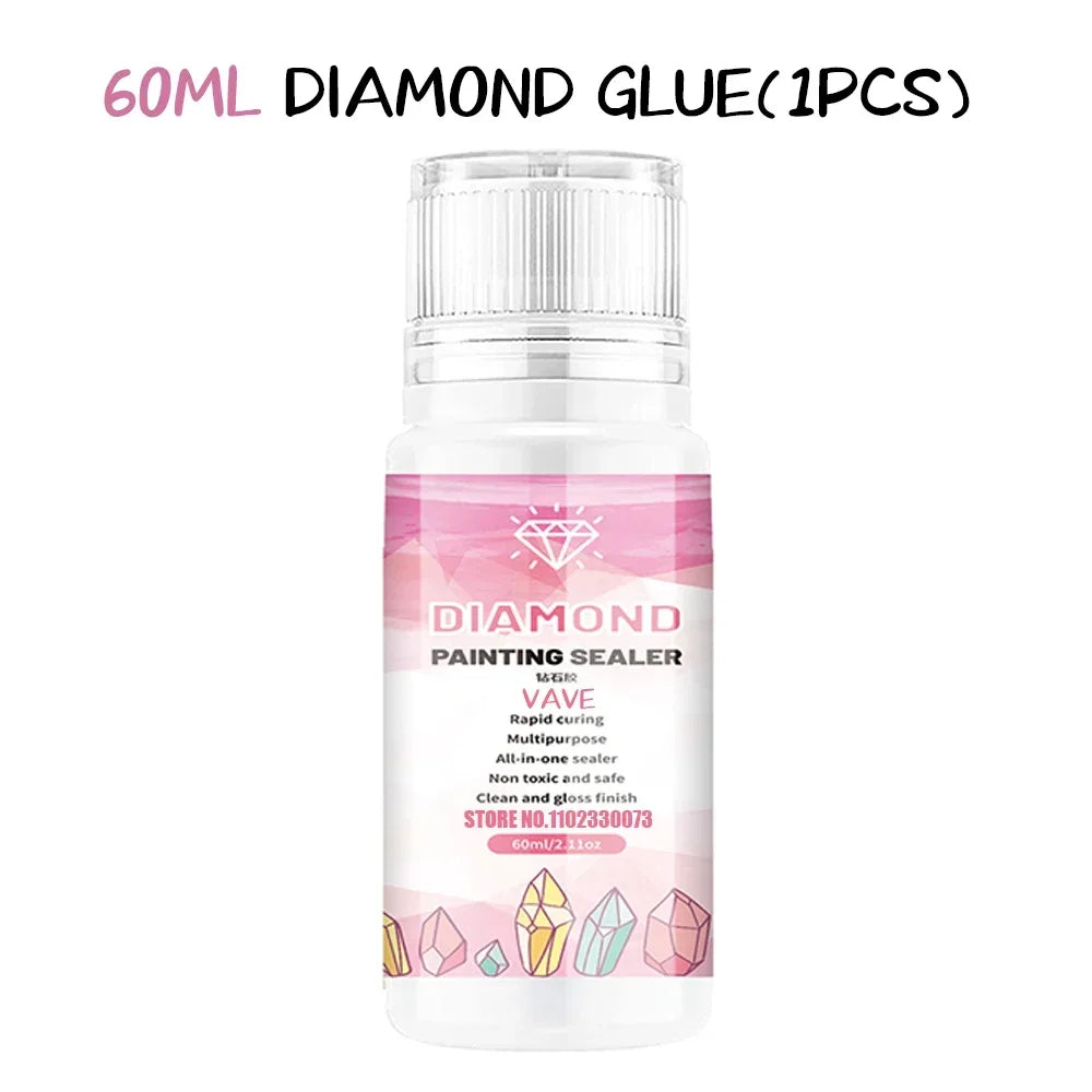5d Diamond Painting Tools Glue Gel Permanent Hold Shine Effect Accessories