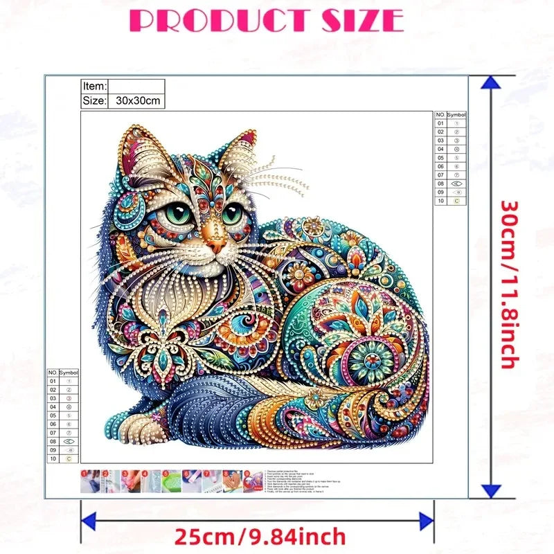 PhotoCustom Special Shape Diamond Painting Kits for Adults Special Shaped Crystal Rhinestones Diamond Art Painting for Home