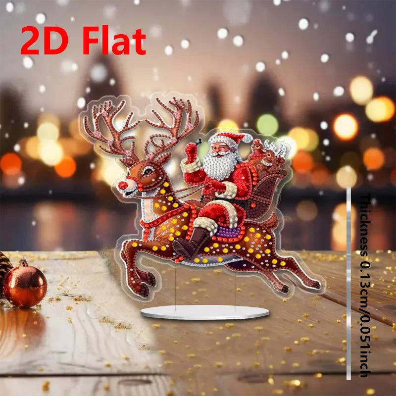 1pc DIY Diamond Painting Christmas Table Decoration