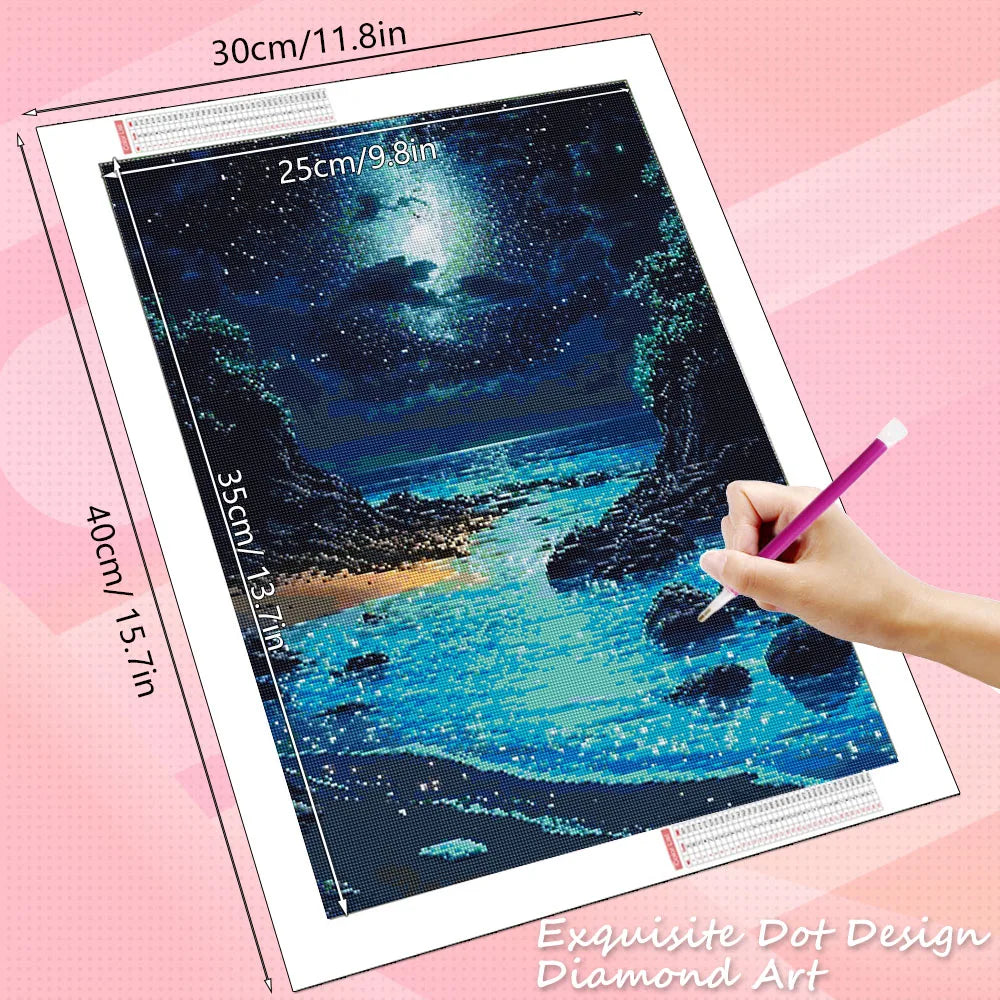 Seaside Landscape Beach Diamond Painting Full Square / Round Drills