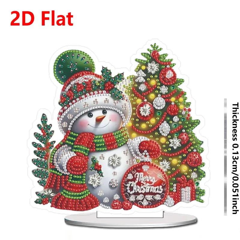 1pc DIY Diamond Painting Christmas Table Decoration