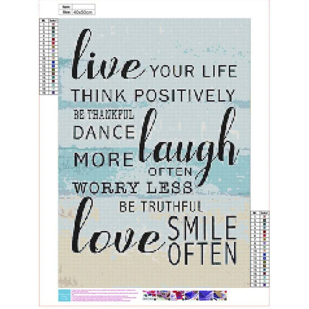 5D Diamond Painting Full Square / Round Family Poster Heart Text Love