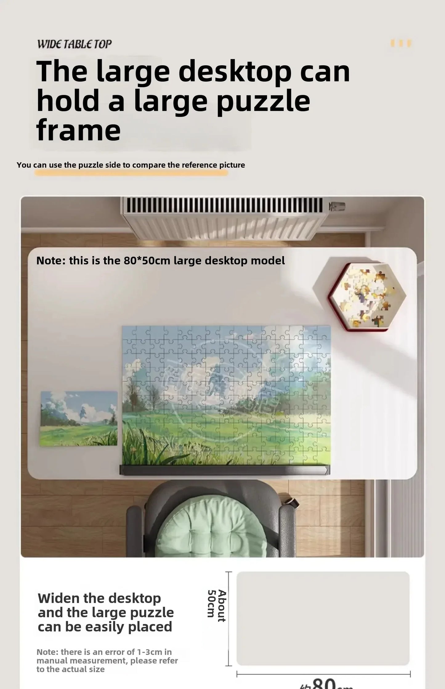 Foldable Lifting Puzzle Table Painting Special Work Table Bed Side Mobile Laptop Table Furniture Home Student Writing Desk