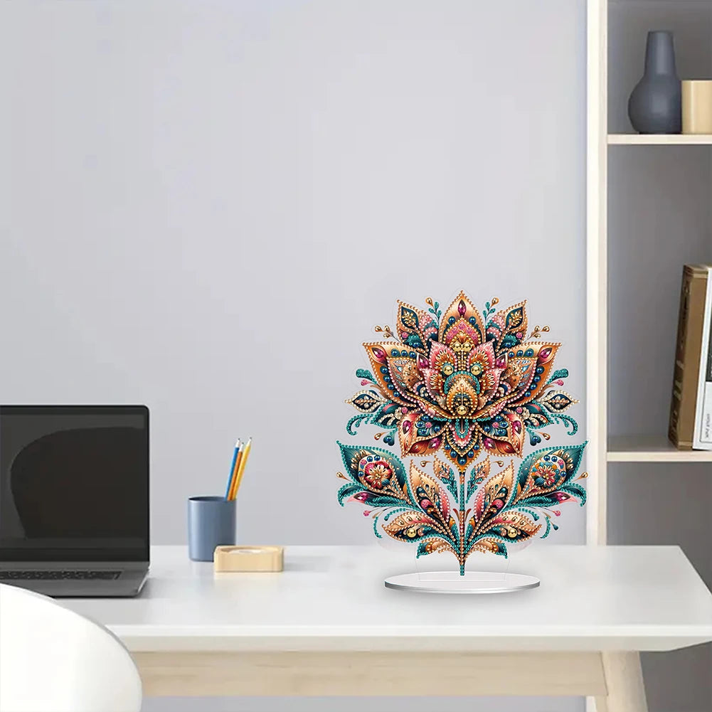 Round+Special Shape Diamond Painting Tabletop Ornaments Kit Gorgeous Butterfly Desktop Diamond Art Kits for Office Desktop Decor