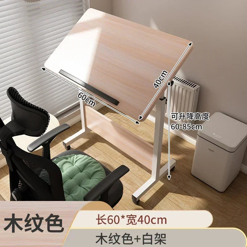 Foldable Lifting Puzzle Table Painting Special Work Table Bed Side Mobile Laptop Table Furniture Home Student Writing Desk