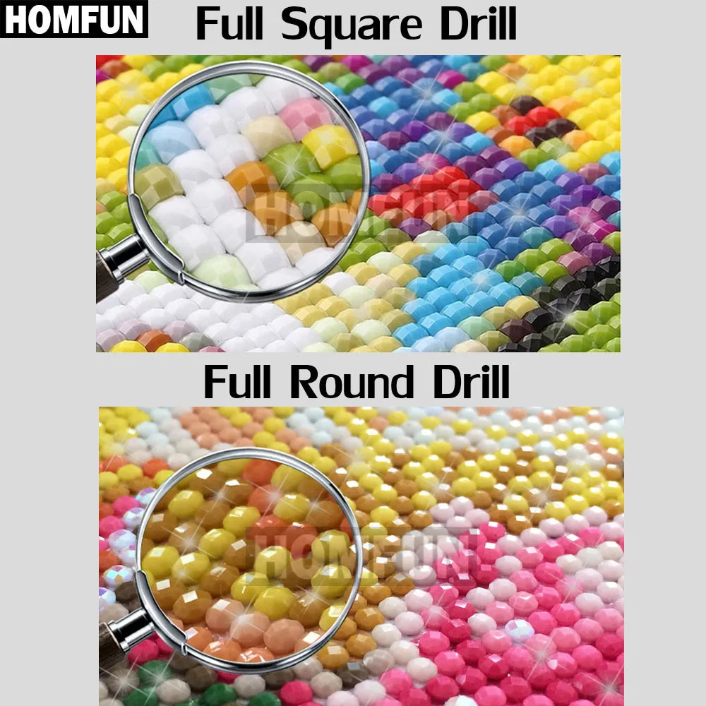 HOMFUN 5D Diamond "Character Couple" Diamond Painting Full Round / Square DIY Home Decor
