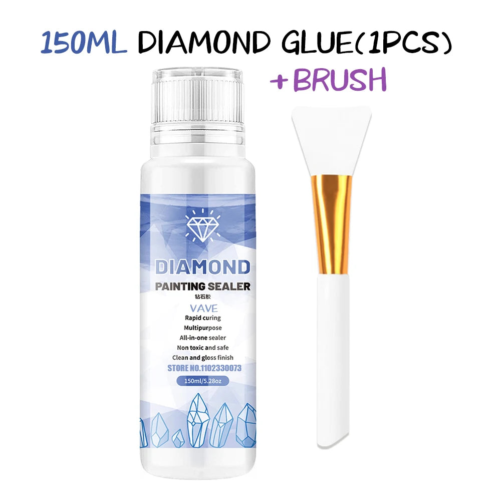 5d Diamond Painting Tools Glue Gel Permanent Hold Shine Effect Accessories