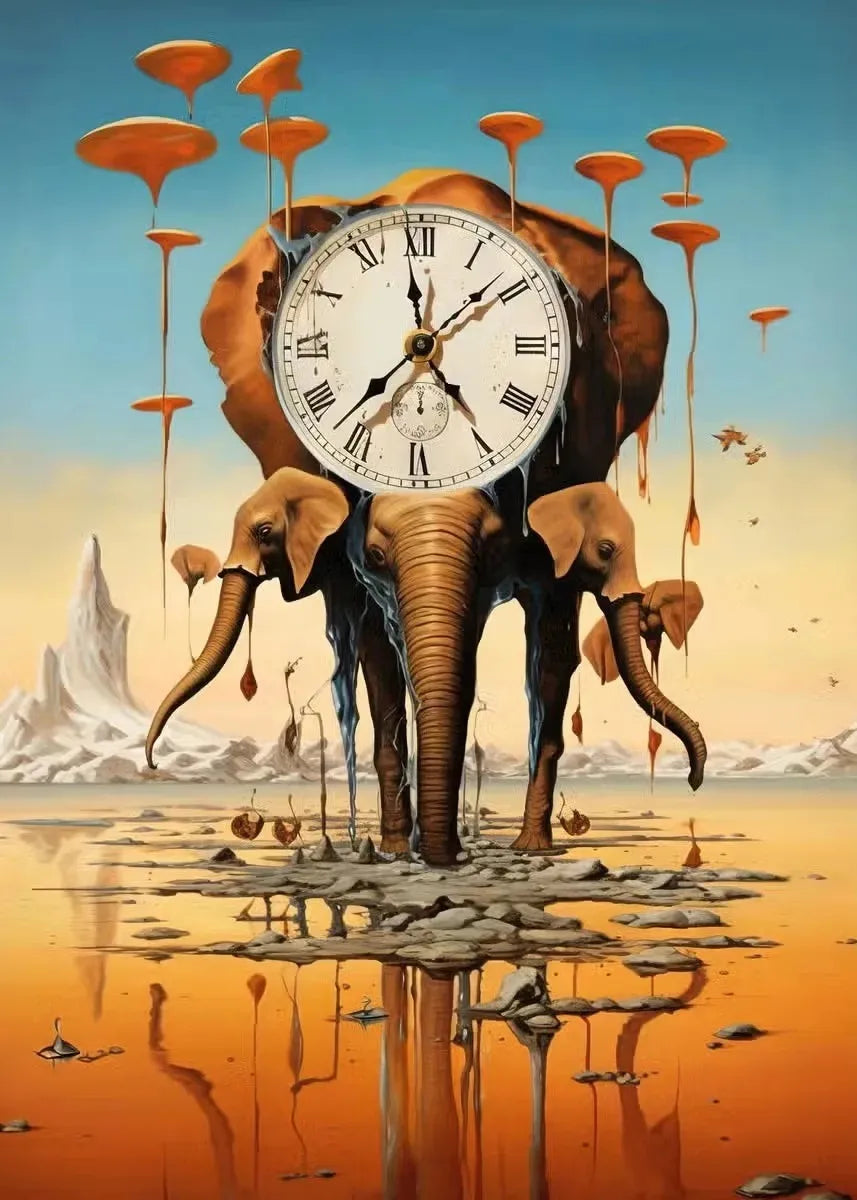 Surrealism Wall Art Salvador Dali Painting Print Famous Artwork Poster Diamond Painting Full Square / Round Drill
