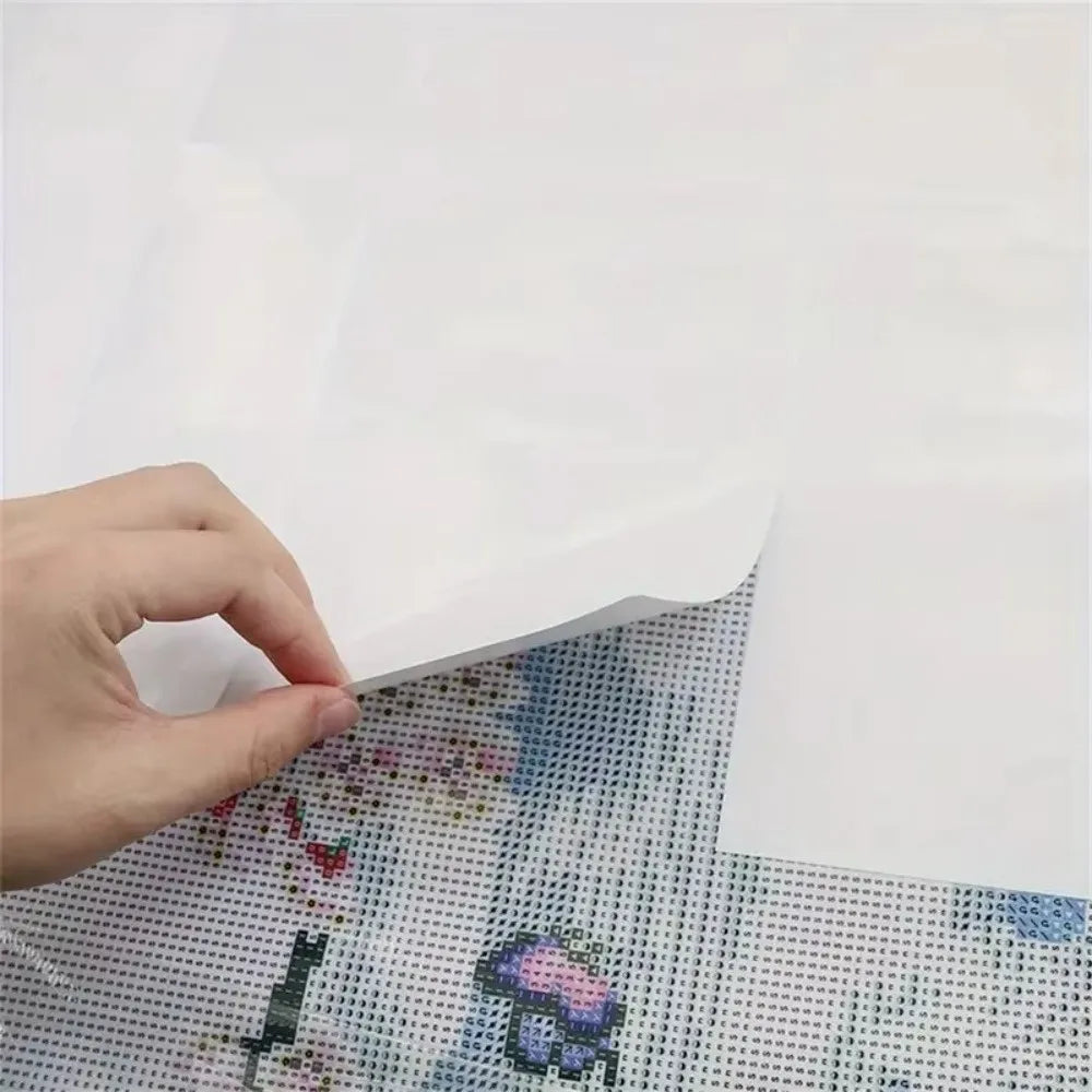 50/100/200Pcs Dustproof Diamond Painting Release Paper Stain-Proof Anti-Adhesive Double-Sided Release Paper White Cover